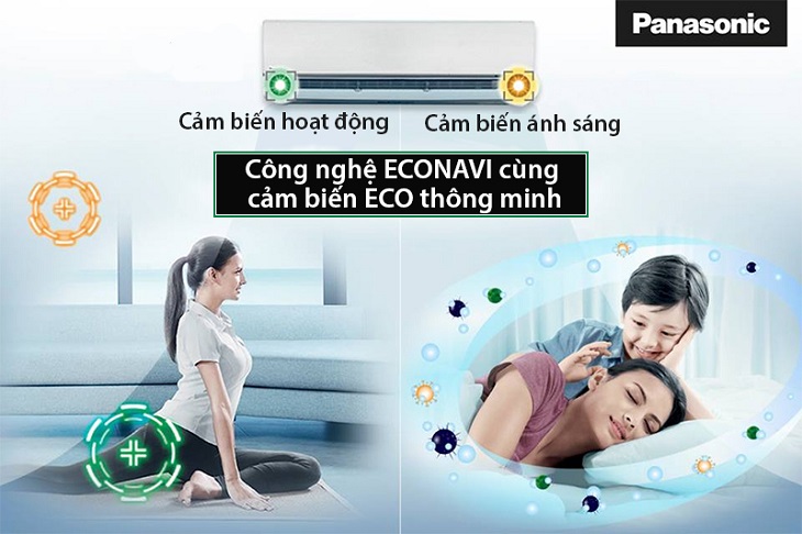 Cảm biến Econavi có trong điều hòa Panasonic 8700 BTU CU/CS-U9SKH-8