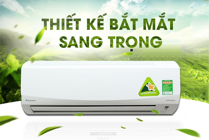 Điều hòa Daikin FTKC25PVMV mang dáng vẻ tinh tế