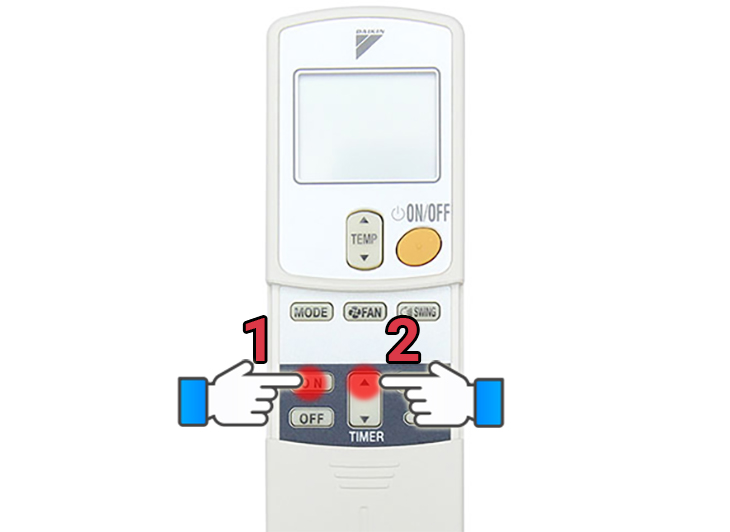 Cách hẹn giờ điều hòa Daikin