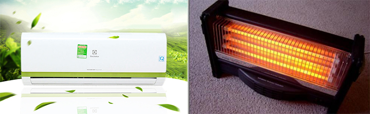 Chọn điều hòa 2 chiều hay quạt sưởi cho mùa đông?