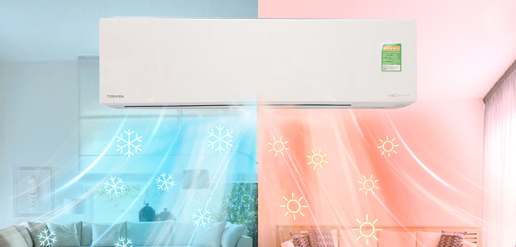điều hòa 2 chiều có thể sử dụng được cả mùa nóng và mùa lạnh