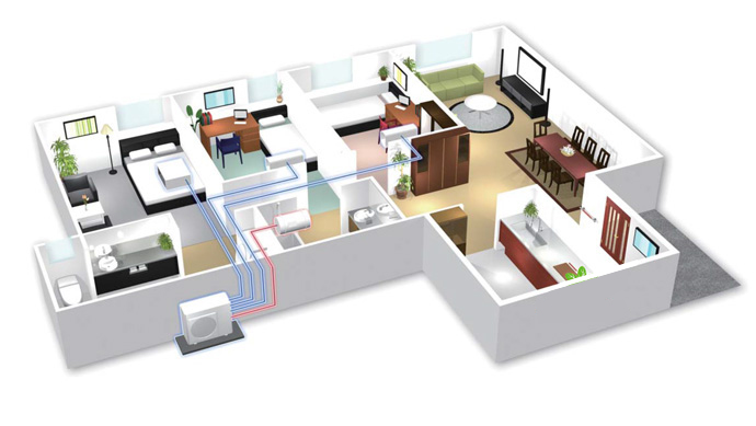 Điều hòa Multi giải pháp điều hòa không khí cho các khu chung cư