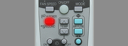 Bật/tắt chế độ làm lạnh nhanh/tiết kiệm điện trên điều hòa Hướng dẫn sử dụng điều khiển điều hòa Mitsubishi Heavy SRK13CRS-S5