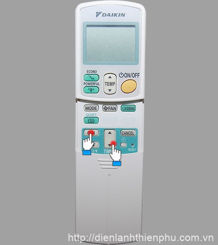 Cài đặt hẹn giờ cho điều hòa daikin Hướng dẫn sử dụng điều khiển điều hòa daikin FTKC60NVMV