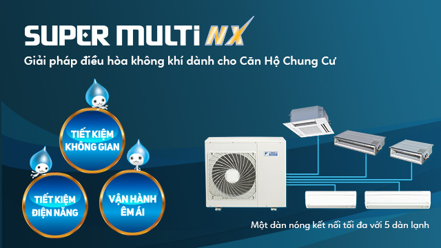 Nên lắp điều hòa multi hay điều hòa trung tâm của Đaikin