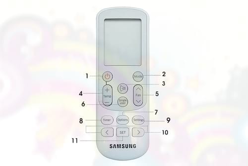 Cách sử dụng điều khiển điều hòa Samsung