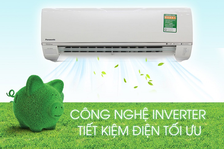 Công nghệ Inverter (công nghệ tiết kiệm điện) trên Điều hòa 1 chiều Panasonic 8700 BTU CU/CS-U9SKH-8