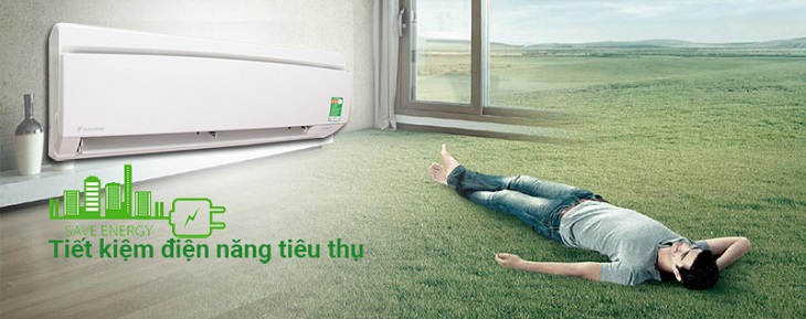 khà năng tiết kiệm điện trên điều hòa Daikin 9000BTU FTNE25MV1V9